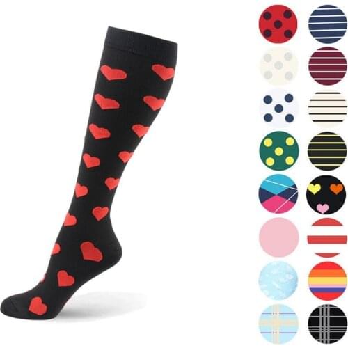 Compression Socks Design For Running, Flight, Hiking, Basketball, Soccer,Edema, Diabetic, Varicose Veins, Travel For Men Socks