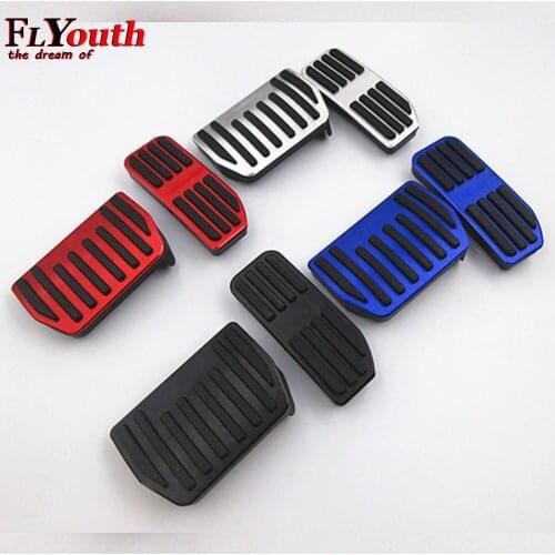 Aluminum Alloy Pedal Cover For Jaguar XE F-PACE XF XFL XEL E-PEAC Auto No Drilling Aluminum Brake And Accelerator Pedal Covers