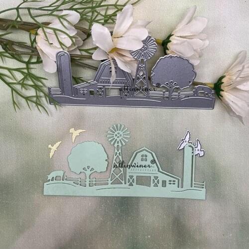 Farm warehouse strip Metal Cutting Dies for DIY Scrapbooking Album Paper Cards Decorative Crafts Embossing Die Cuts