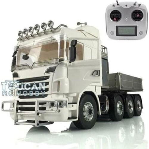 1/14 LESU Metal 6*6 Chassis Tractor Hercul Sca Truck Radio Bumper Hopper THZH1017-SMT4