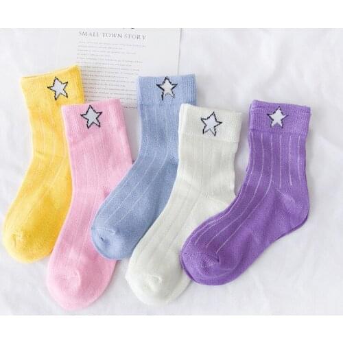 Cartoon Cute Boys and Girls Socks New Fashion baby Kids Socks for Boys and Girls 5 Pairs/Pack Baby Boys and Girls Socks, #8277