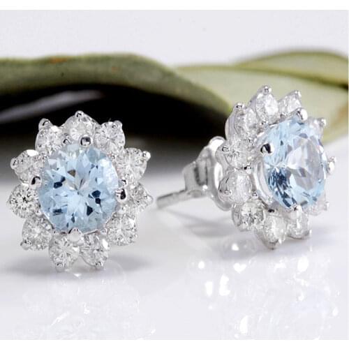 Fashion Lady Sunflower Earrings Classic Women Stud Earrings Christmas Jewelry for Female Gift Aretes De Mujer Modernos 30K553