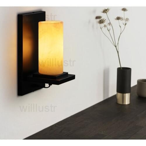 Marble wall sconce retro wrought iron vintage lobby bedroom hotel corridor restaurant bar loft wall light candle wall lamp
