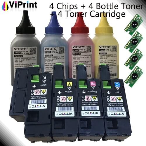 4x Refill Powder Reset Chip Toner Cartridge Kit for Xerox Phaser 6020 6022 Workcentre 6025 6027 MFP Multi-functional Printer