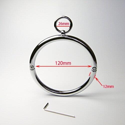 2015 new round collar female collar metal collar bondage bondage sex toys body set toys collars for humans sex bondage sex toy