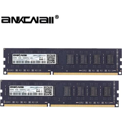 DDR3 RAM 4Gb (2pcs x 4GB)1866MHz PC3-14900 For Intel Desktop Memory DIMM 1.5V 240Pin