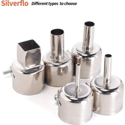 SILVERFLO Soldering Station Hot Air Gun Nozzle Welding Nozzle Straight Nozzle for BGA Reowork Station