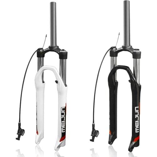 Wire Control 26 Inch Mountain Bike Pressure Front Fork Ultralight Alloy Gas Fork MTB Pneumatic Cushioning Part