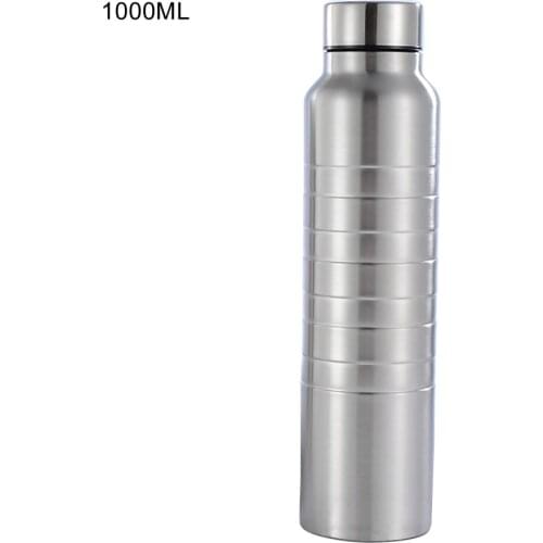 650/1000ml Rolled Thread Stainless Steel Large Capacity Portable Water Bottle