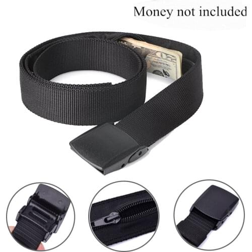 Casual Travel Anti Theft Belt Waist Bag Women Portable Hidden Money Strap Belt Wallet Waist Pack Men Secret Hiding Belt 120cm