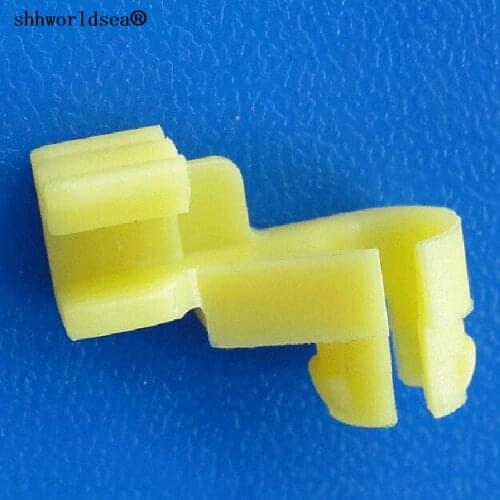 Shhworldsea 100pcs car clip auto fastener door lock rod clip for toyota 69293-12060 fits into 8.4mm hole