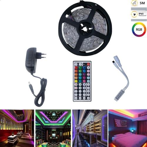 44Keys Led Strip Lights 16.4ft 500cm String Light 150 Leds RGB Color IP65 Waterpoor Home Decor Light TikTok Lights