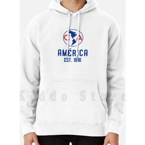 Club America Hoodies Long Sleeve Club America America Club De Futbol America Las Águilas Los Azul Cremas Los