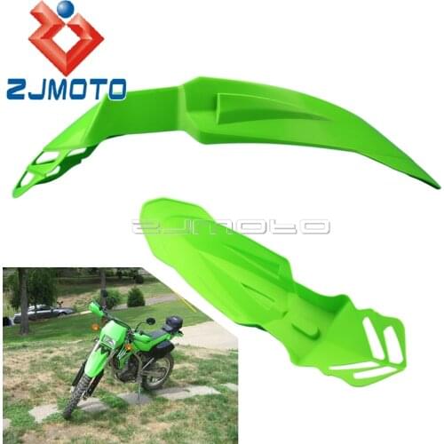 Universal Green Motorcycle Off Road Plastic Front Mudguard Motocross Front Fender For Kawasaki KLR KLX KX 110 140 250 450 650