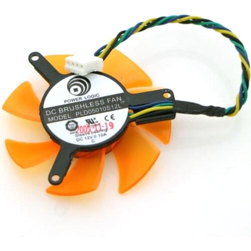 PLD05010S12L PLD05010S12H 12V 0.20A 47mm 4Pin For ZOTAC 8500GT 8600GT 9400GT 9500GT GT210 Graphics Card Fan