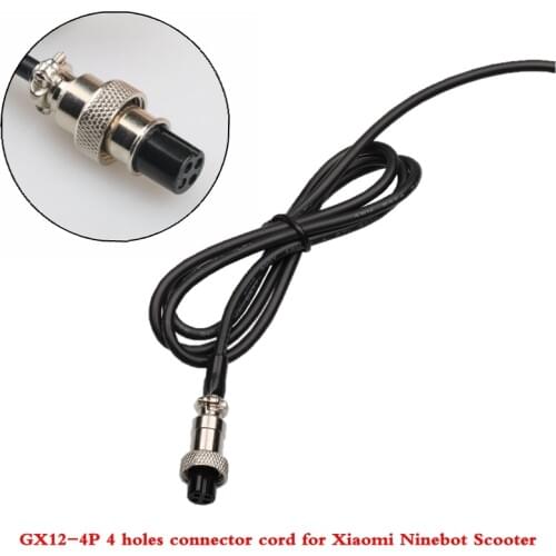 63V Charger Output line GX12-4P 4 holes connector cord for Ninebot Scooter Accessories 4P GX12 8 mm in diameter