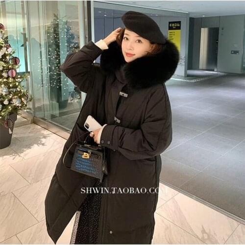 Autumn Winter Jacket Women Clothes Vintage Warm Coat Female Womens 90% White Duck Down Jacket Warm Thick Long Parkas Oversized