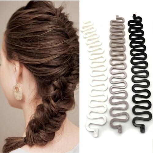 1pcs Fish Bond Waves Braider Tool Roller Lady French Hair Braiding Tool Weave Magic Hair Twist Styling Bun Maker