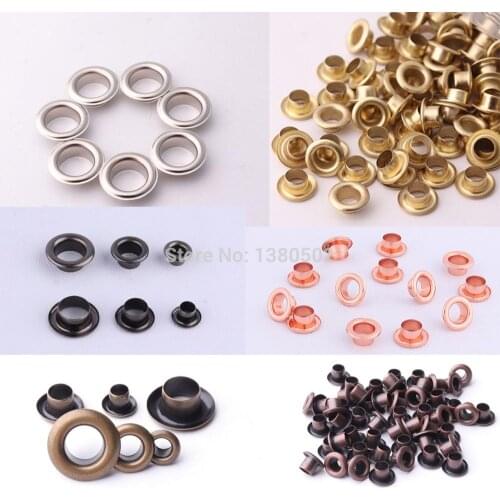 100pcs/lot Eyelet with Washer Leather Craft Repair Grommet Garment Accessories