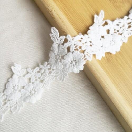 19yards 5cm Cotton embroidery Lace trim Patchwork Needlework sewing accessories Clothes edge decoration Garment material 106