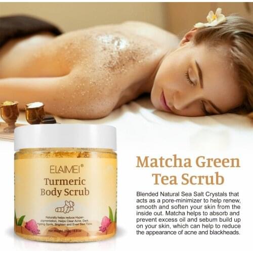 250g Body Scrub Exfoliating Peeling Chicken Skin Moisturizing Whitening Massage Cream Shea Butter Natural Walnut Shell Body Care