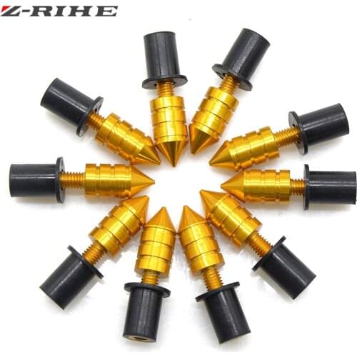 5mm Universal Motorcycle Windscreen Spike M5 Bolts Well Nuts For SUZUKI GSR600 GSR 600 2006-2011 GSR750 GSR 750 2011-2016 GSR400