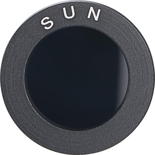 Astronomical Telescope Accessories 0.965 /1.25 Black Sun Filters Full-aluminum Standard Thread for Astro Optics Eyepiece