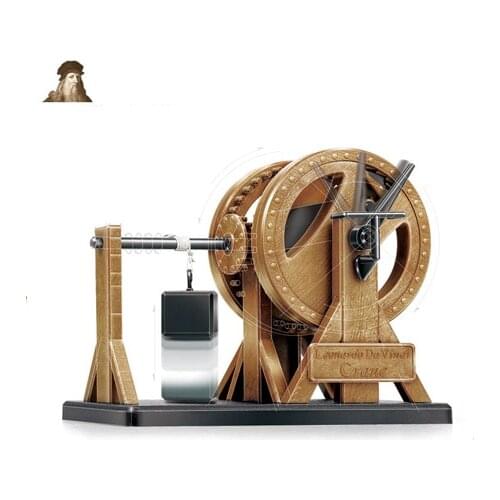 Free shipping Academy 18175 Leonardo Da Vinci Machines Series model kit classic Lever crane Education assembly plastic Model