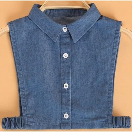 Decorative China children wild cotton cowboy shirt fake collar girl and boy baby sweater decoration fit for 3-9 years old child