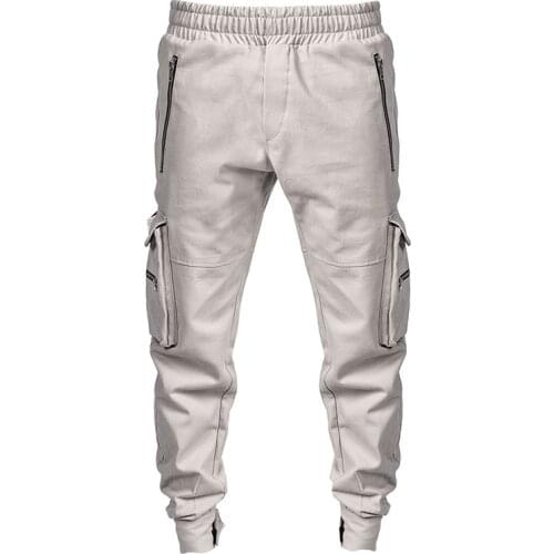 Joggers Men Harem Pants Multi Pockets Streetwear Hip Hop Sweatpants Harajuku 2021 Spring New Casual Track Cargo Pant Trousers
