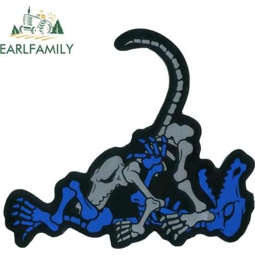 EARLFAMILY 13cm x 11.4cm For Dinosaur Kamasutra Anime Car Sticker Waterproof Decal Motorcycle Helmet Street Signs Decoration