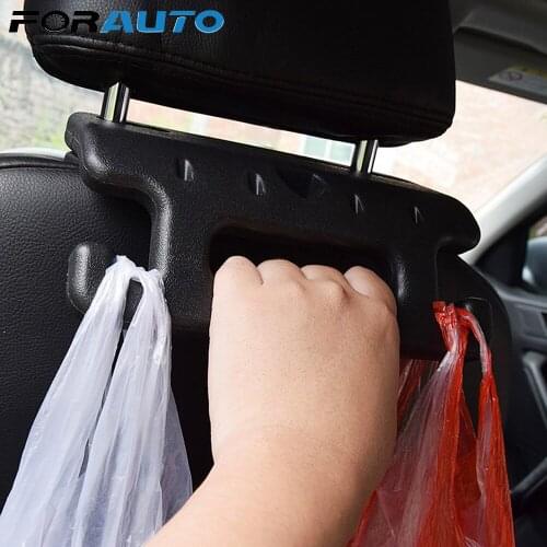 FORAUTO Car Back Seat Safety Handrail Auto Fastener Clip Interior Grocery Organizer For Hook Auto Hanging Bag Holder Accessories