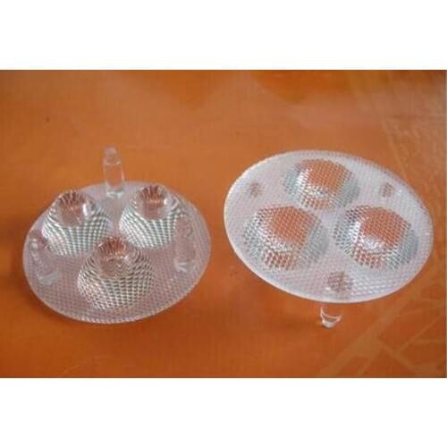#FZE-50 High quality LED Optical Lens 3P, 15 degree, Lens Size: 50X16.5mm, Bead Surface, PMMA materials