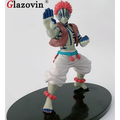 Glazovin 15cm Demon Slayer Juuni Kitsuki Akaza PVC Action Figure Collection Model Toys Gift For Boys