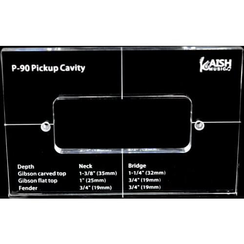 KAISH Acrylic Pickup Routing Template Pickup Templates for P-90 Pickup Body Rout