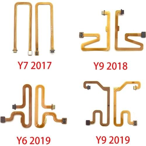Home Button Fingerprint Touch Id Sensor Connector Flex Cable For Huawei Y6 Y7 P8 Lite 2017 Y9 2018 P Smart 2019