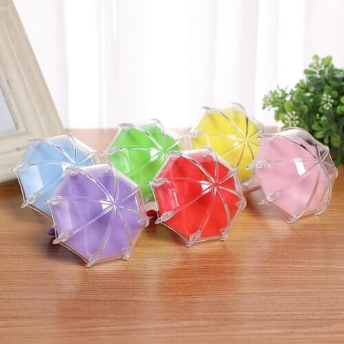 Umbrella Shaped Candy Box Environmental Protection Water Resistant Wedding Garden Decor Pill Tin for Party Baby Shower Gift