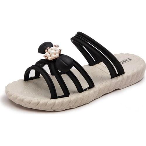 Summer New Slippers Childrens Sandals And Slippers Girls' Shoes Cartoon Fashion Soft Bottom Non-slip Flip Flops Beach Slippers