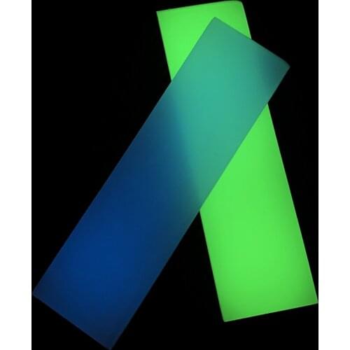 Moon Glow Luminescent scales Knife Handle Material Maker of HyperGlow glow in the dark, solar & thermal color changing materials