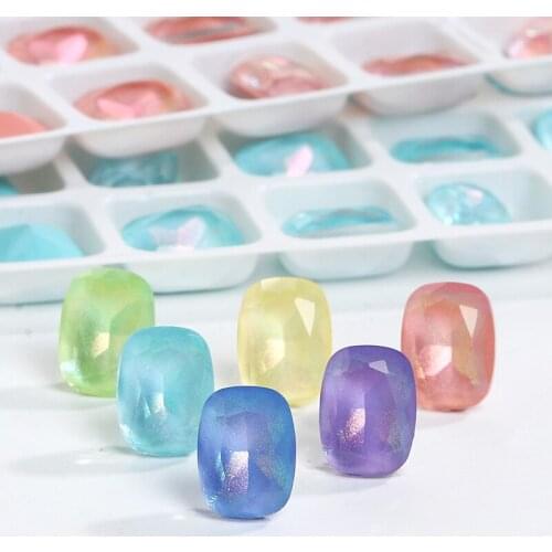 Swarovsky Mocha Rectangle fillet Shape Pointed Back Stone Crystal Rhinestones Nail Art Decoration Jewelry Making Clothing Access