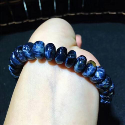 2018 Newly Natural Pietersite Stone Abacus Bead Shaped Bracelet Fashion Women Men Stretch Stone Crystal Bracelet 10.4*6.3mm