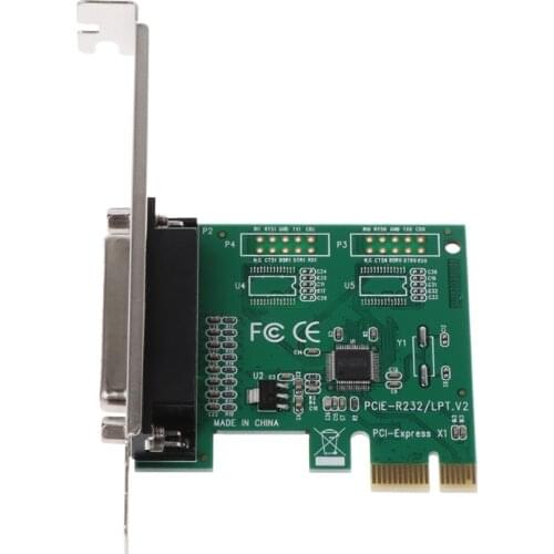 Parallel Port DB25 25Pin LPT Printer to PCI-E Express Card Converter Adapter 1pc Dropshipping
