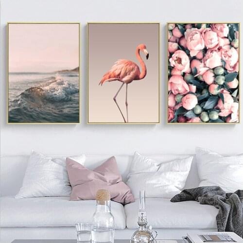 Landscape Peony Flamingo diy Mosaic Diamond embroidery,3pcs,5d diamond painting full square,Cross Stitch christmas decor Z1099