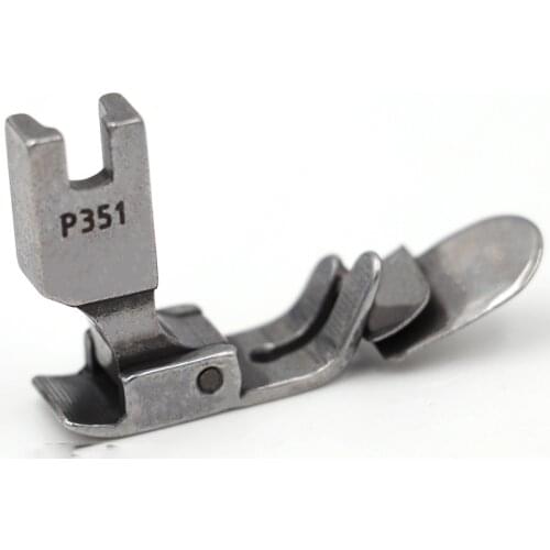 1 Piece All Steel P351 Downward Curling Presser Foot Flat Car Folding Edge Ironing Presser Foot Round Arc Skirt Presser Foot