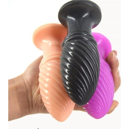 Promotion Cheap Anal Anus Plug Screw Thread Butt Stopper Dildo Woman Butt Pussy Stimulate Sex Toy for Women Erotic Fetish