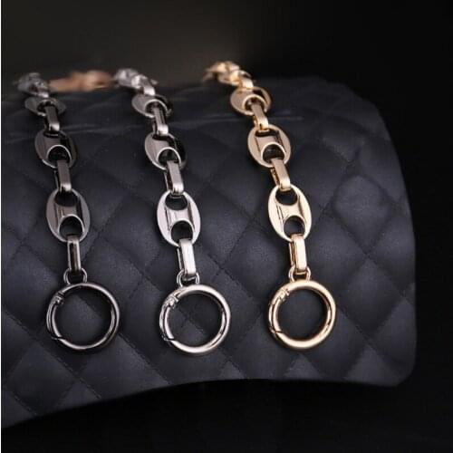 65cm Short Convenient Metal Purse Chain Strap Handle Replacement Chain Handbag Shoulder Bag Chain Accessories Gold/Silver/Black