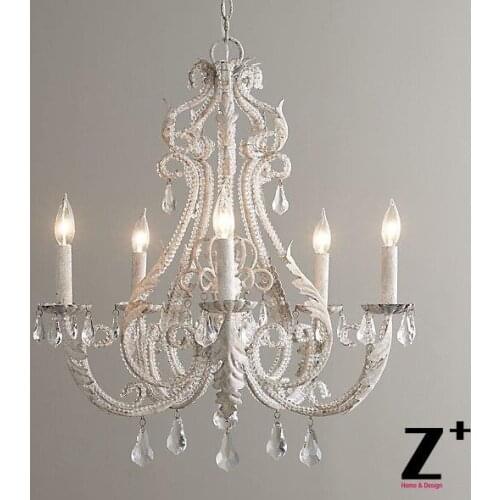 Replica item America style palais large chandelier rustic white lustre crystal lamp E14 X 5 LIGHTs free shipping
