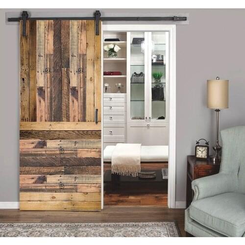 Self-adhesive HD Wood Grain Home Cabinet Door Sticker Stair Treads Bedroom Floor Sticker Waterproof