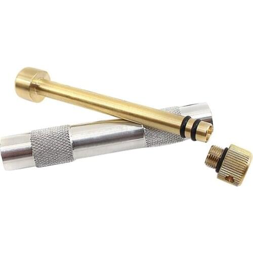 Top!-Outdoor Emergency Piston Fire Starter Tube Air Compression Torch Mini Compact Durable Metal Fire Starting Tool