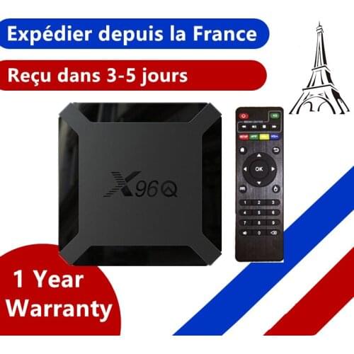 X96Q Android 10.0 Iptv box Allwinner H313 1G 8G 2G 16G X96Q neo tv pro Mail-G31 MP2 smart Ip tv Set top box aircraft france